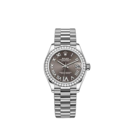 [278289rbr-0020] Datejust 31 White Gold Diamond / Grey - Roman