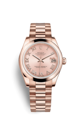 [178245f-0030] Datejust 31 Everose Domed / President / Pink Roman