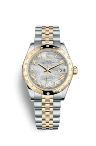[178343-0015] Datejust 31 Rolesor Yellow Domed Diamond / Jubilee / MOP Roman