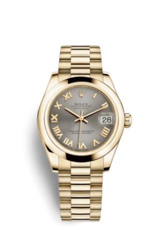 [178248-0092] Datejust 31 Yellow Gold Domed / President / Steel Roman