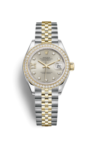 [279383rbr-0003] Lady-Datejust 28 Rolesor Yellow Diamond / Jubilee / Silver Diamond