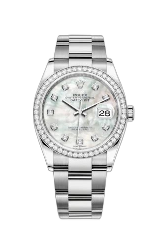 [126284RBR-0012] Datejust 36 Stainless Steel / Diamond / MOP-Diamond / Oyster