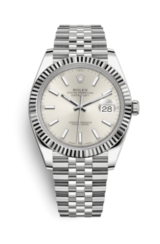 [126334-0004] Datejust 41 Stainless Steel Fluted / Jubilee / Silver