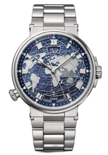 [5557BB/YS/BW0] Marine Hora Mundi 5557 White Gold / Blue / Bracelet