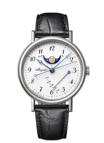 [7787BB/29/9V6] Classique 7787 Moonphase White Gold / Grand Feu Enamel