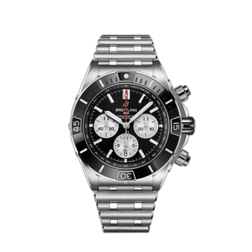 [AB0136251B1A1] Super Chronomat B01 44 Stainless Steel / Black / Rouleaux