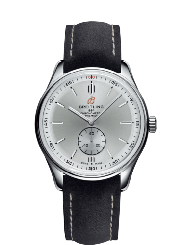 [A37340351G1X1] Premier Automatic 40 Stainless Steel / Silver / Nubuck Anthracite / Folding