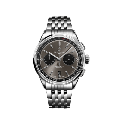 [AB0118221B1A1] Premier B01 Chronograph 42 Stainless Steel / Anthracite / Bracelet