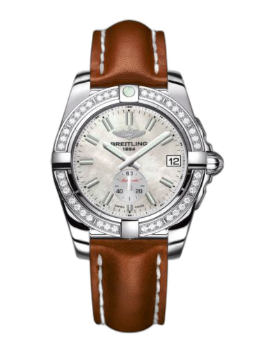 [A3733053/A788/412X/A16BA.1] Galactic 36 Automatic Stainless Steel / Diamond / Pearl / Calf