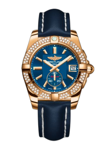[H3733053.C831.194X] Galactic 36 Automatic Rose Gold / Diamond / Gun Blue / Calf