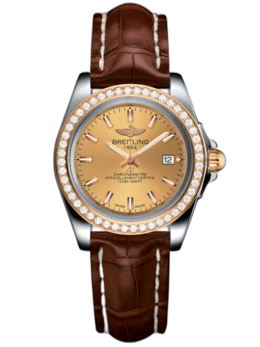 [C7133053/H549/778P/A14BA.1] Galactic 32 Sleek Edition Stainless Steel / Rose Gold / Diamond / Golden Sun / Croco