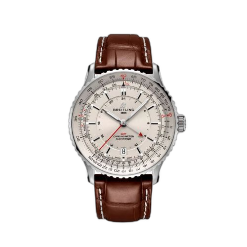 [A32310211G1P1] Navitimer GMT 41 Automatic Stainless Steel / Silver