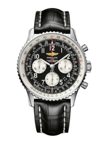 [AB012012.BB02.743P] Navitimer 01 43 Stainless Steel / Black Arabic / Croco