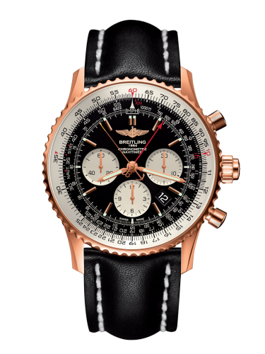 [RB031121/BG11/441X/R20BA.1] Navitimer Rattrapante Red Gold / Black / Calf / Pin
