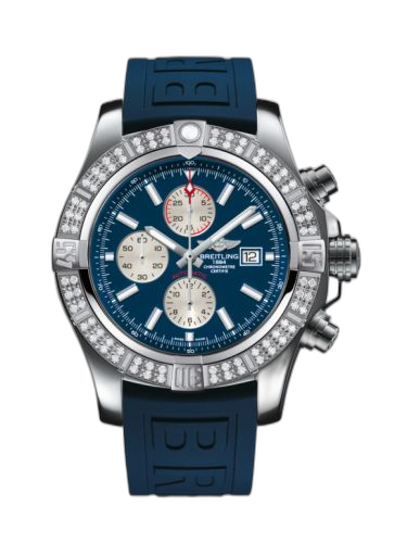 [A1337153/C871/159S/A20S.1] Super Avenger II Stainless Steel / Diamond / Mariner Blue / Rubber / Pin