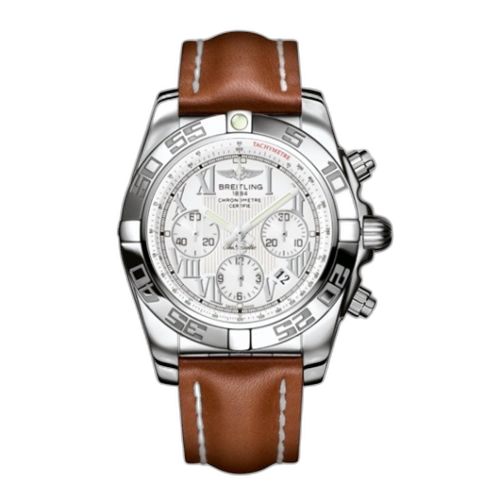 [AB011012.A690.433X] Chronomat 44 Stainless Steel / Antarctica White / Calf