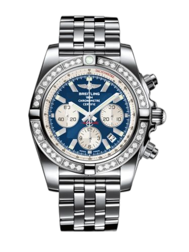 [AB011053.C788.375A] Chronomat 44 Stainless Steel / Diamond / Metallica Blue / Bracelet