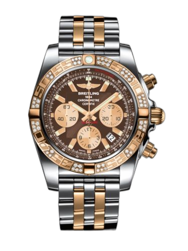 [CB0110AA.Q576.375C] Chronomat 44 Stainless Steel / Rose Gold / Diamond / Metallica Brown / Bracelet