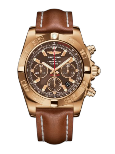 [HB011010.Q588.433X] Chronomat 44 Rose Gold / Metallica Brown / Calf