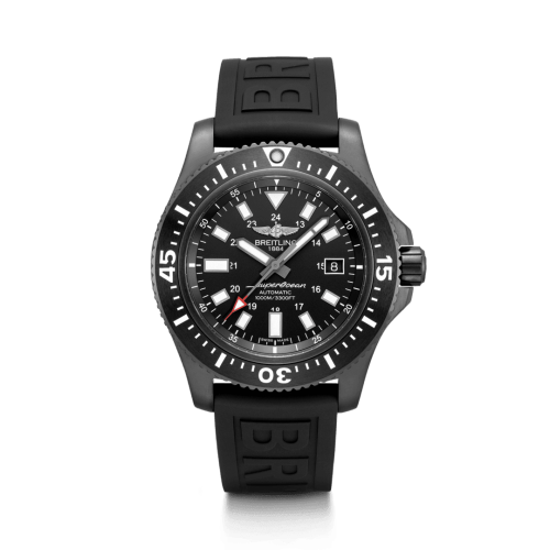 [M17393131B1S1] Superocean 44 Special Blacksteel / Black / Rubber / Folding