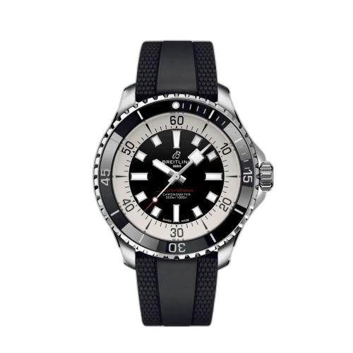 [A17376211B1S1] SuperOcean Automatic 44 Stainless Steel / Black / Rubber