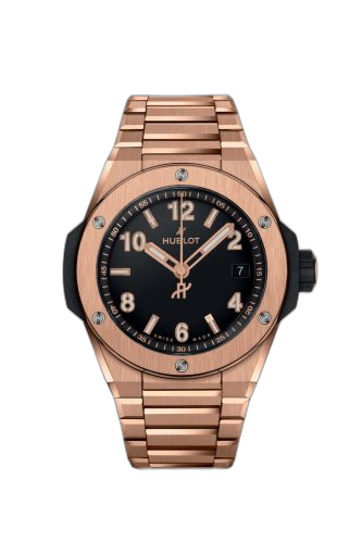 [457.OX.1280.OX] Big Bang Integrated 38 Time Only King Gold / Black