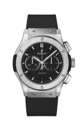 [541.NX.1171.RX] Classic Fusion 42 Chronograph Titanium / Black / Rubber