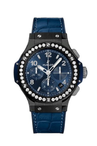 [341.CM.7170.LR.1204] Big Bang Original 41 Ceramic - Diamond / Blue / Alligator