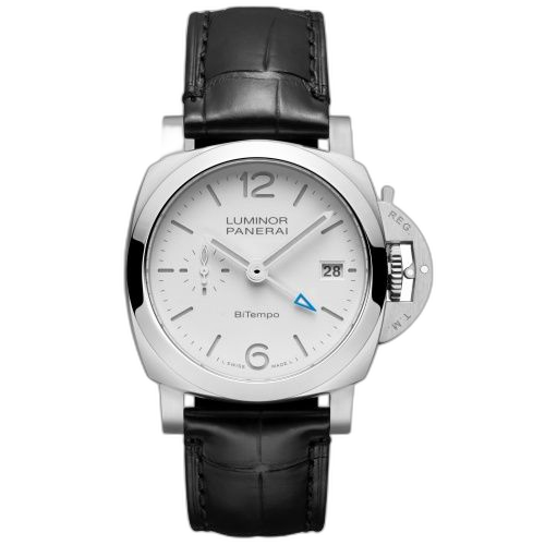 [PAM01367 (aka: PAM 1367)] Luminor Quaranta BiTempo Stainless Steel / White