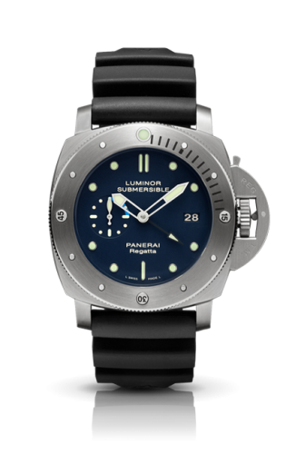 [PAM00371 (aka: PAM371, PAM 371)] Luminor Submersible 1950 Regatta 3 Days GMT Automatic Titanio