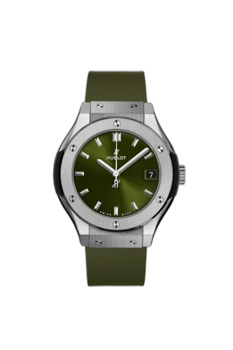 [581.NX.8970.RX] Classic Fusion 33 Titanium / Green / Rubber