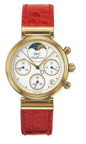 [IW3736-03] Kleine Da Vinci Yellow Gold / White / Red Croco