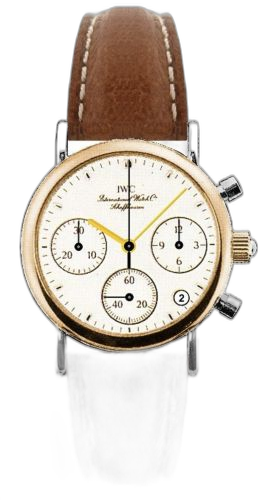 [IW3730-04 (aka: IW373004)] Portofino Lady Chronograph MecaQuartz Stainless Steel / Rose Gold / White / Calf