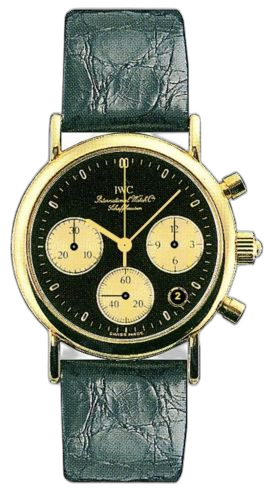 [IW3730-07 (aka: IW373007)] Portofino Lady Chronograph MecaQuartz Yellow Gold / Black / Alligator