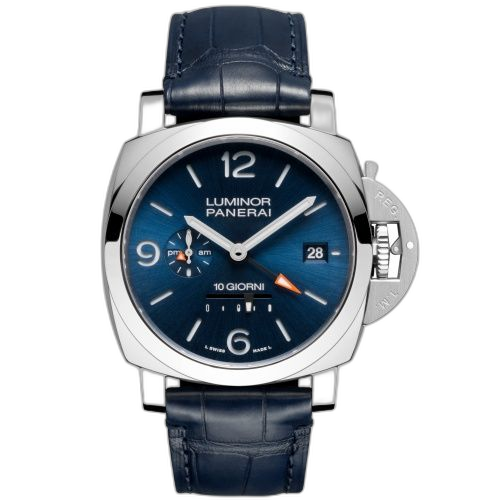 [PAM01482] Luminor Dieci Giorni GMT Stainless Steel / Blue