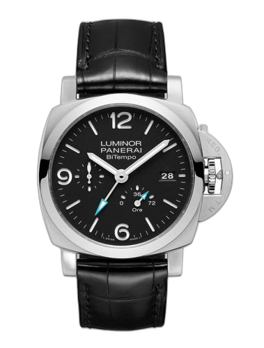 [PAM01360 (aka: PAM 1360)] Luminor 1950 44 BiTempo Power Reserve Stainless Steel / Black