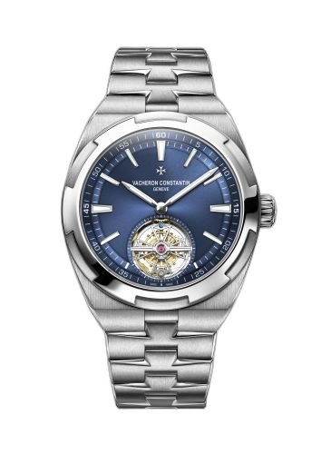 [6000V/110A-B544] Overseas Tourbillon Stainless Steel / Blue
