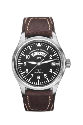 [IW3251-01 (aka: 3251-01, IW325101)] Pilot's Watch UTC Stainless Steel / Black / Strap