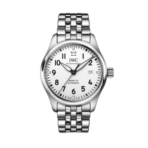 [IW3282-08 (aka: IW328208)] Pilot's Watch Mark XX Stainless Steel / White / Bracelet