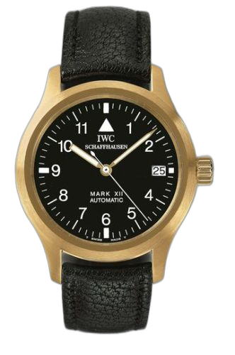 [IW3241-03 (aka: IW324103)] Pilot's Watch Mark XII Yellow Gold / Black / Strap