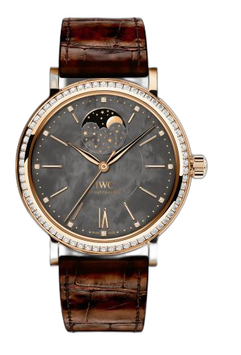 [IW4590-03 (aka: 4590-03, IW459003)] Portofino Automatic Moon Phase 37 Red Gold / Black MOP