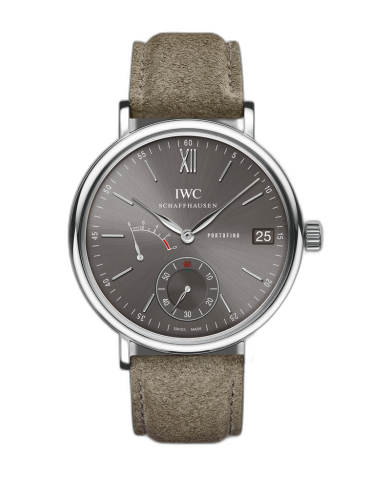 [IW5101-15 (aka: IW510115)] Portofino Hand-Wound Eight Days Stainless Steel / Ardoise