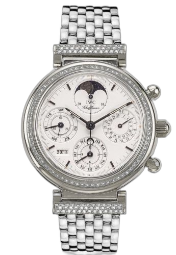 [IW9253-12] Da Vinci Perpetual White Gold / Diamond / White / French
