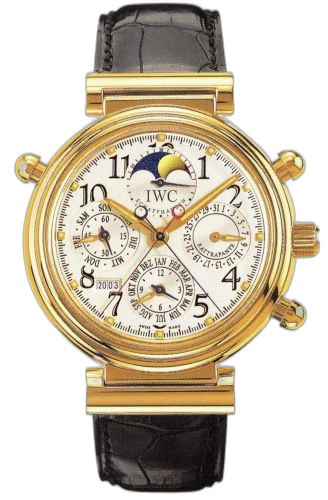 [IW3754-02 (aka: 3754-02, IW375402)] Da Vinci Perpetual Rattrapante Rose Gold / Silver / Italian