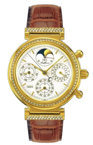[IW8153-02 (aka: IW815302)] Da Vinci Perpetual Yellow Gold / Diamond / White / Italian