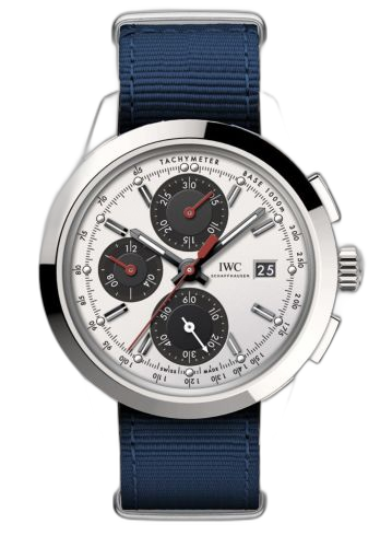 [IW3808-CQ (aka: IW3808CQ)] Ingenieur Chronograph Custom Stainless Steel / Silver-Black-Red / NATO