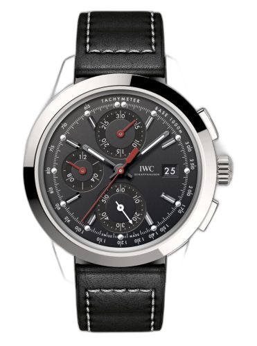 [IW3808-BI (aka: IW3808BI)] Ingenieur Chronograph Custom Stainless Steel / Black-Red / Calf