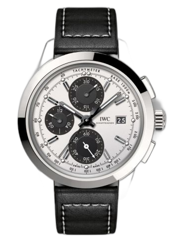 [IW3808-CD (aka: IW3808CD)] Ingenieur Chronograph Custom Stainless Steel / Silver-Black-Black / Calf