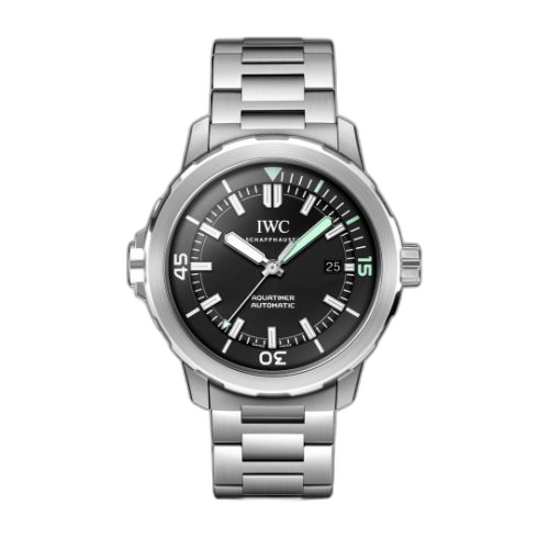 [IW3288-03 (aka: IW328803)] Aquatimer Automatic Stainless Steel / Black / Bracelet