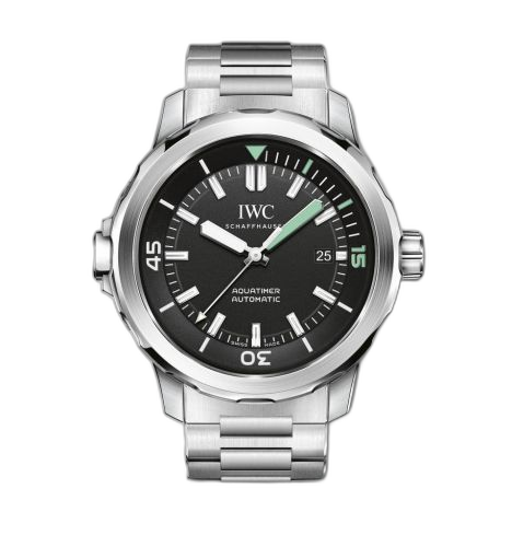 [IW3290-02 (aka: 3290-02, IW329002)] Aquatimer Automatic Stainless Steel / Black / Bracelet